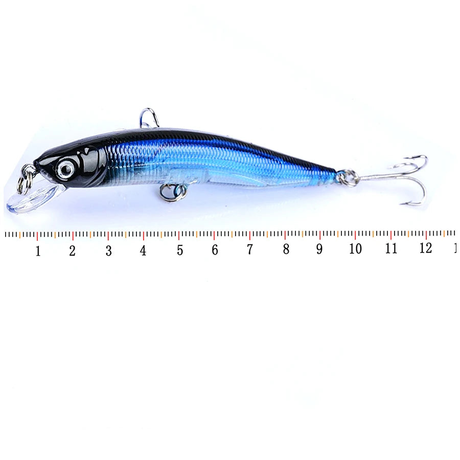 Kit com 5 Iscas Artificiais Minnow